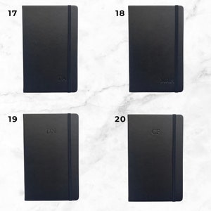 SAMPLE SALE Vegan Leather Journal / Notebook Personalized / Monogrammed image 3