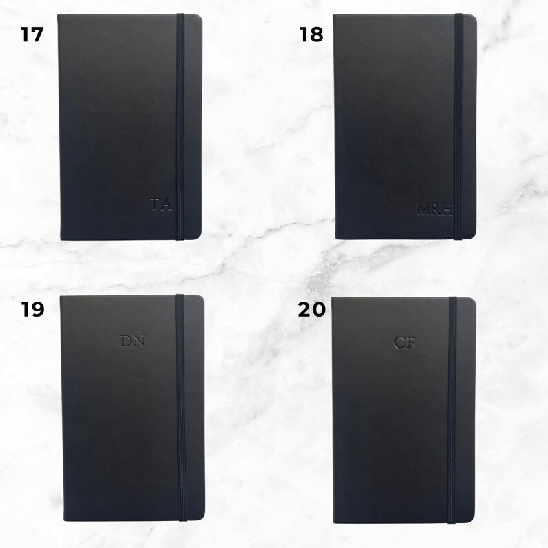 SAMPLE SALE Vegan Leather Journal / Notebook Personalized / Monogrammed image 3