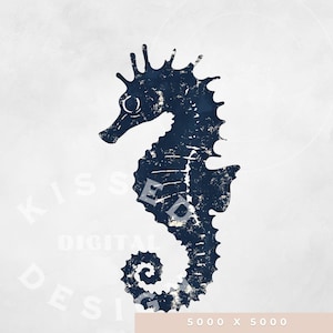 Estética de pescador png, clipart náutico, estética costera, caballito de mar png, arte náutico, inspirado en el océano, camiseta estética de pescador