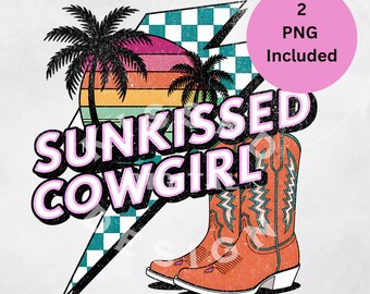 太陽に照らされたカウガール PNG、夏の PNG、西部の夏の PNG、沿岸のカウガール、カウガール PNG、レトロな夏の PNG、トレンディなシャツの PNG、夏の昇華