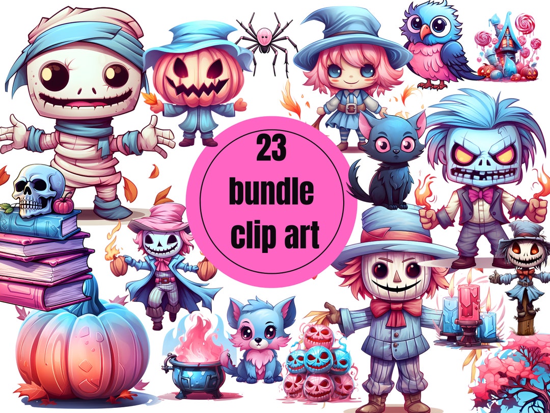 Cute Spooky Kawaii Ghost Clipart, Pink Pastel Goth Halloween Ghost PNG ...