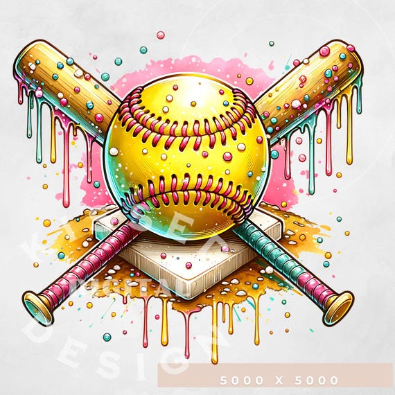 Softball Home plate Ice Cream Drip PNG, softball Sport Team png, softball Mom Sublimation, softball ice cream drip, softball png for kids