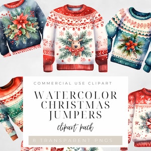 Pacchetto pacchetto clipart png maglione maglione acquerello natalizio, sfondo trasparente clipart maglione natalizio, clipart maglione maglione png