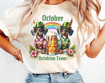 October Beer dachshund Png, October Beer Festival PNG, Digital Download, German beer festival, drinking team png, German sublimation design