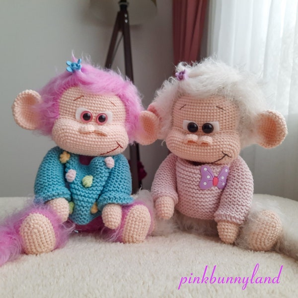 Amigurumi Monkey. Crochet Monkey. Handmade Toys.