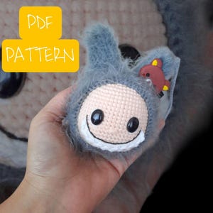 Amigurumi Labubu Pattern. Amigurumi Labubu Keychain Pattern. Crochet Labubu Keychain Pattern. Amigurumi Keychain. English Pattern.