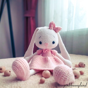 Amigurumi Rabbit. Crochet Rabbit. Amigurumi Bunny. Newborn Gift