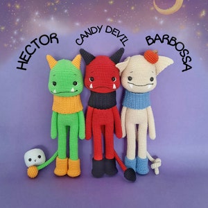 Best Friends Series 1 , amigurumi monster pattern, english pattern.