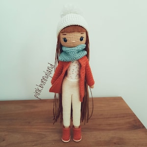 Tina. Amigurumi Doll Pattern. Crochet doll. PDF in English.