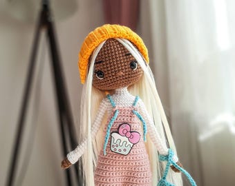 Amigurumi Doll. Crochet Doll. Amigurumi Candy Girl.