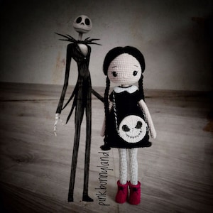 WEDNESDAY. Amigurumi Doll Pattern. Crochet doll. PDF in English.