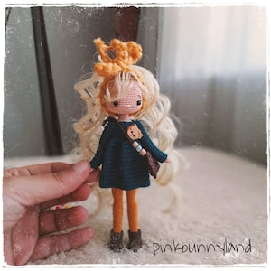 Crochet Miniature Doll: Amigurumi Toy, 5.5 inch