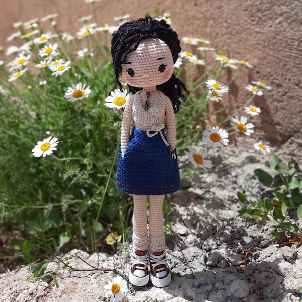 NOVA. Amigurumi Doll Pattern. Crochet doll. PDF in English.
