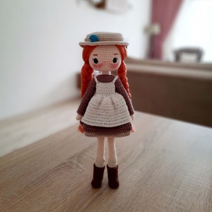 ANNE SHIRLEY. Amigurumi Doll Pattern. Crochet doll. PDF in English.