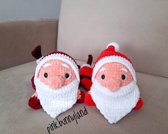 Soft Santa Claus. Amigurumi Santa Claus. Santa Claus. Crochet Santa Claus. Santa Claus Snuggler.