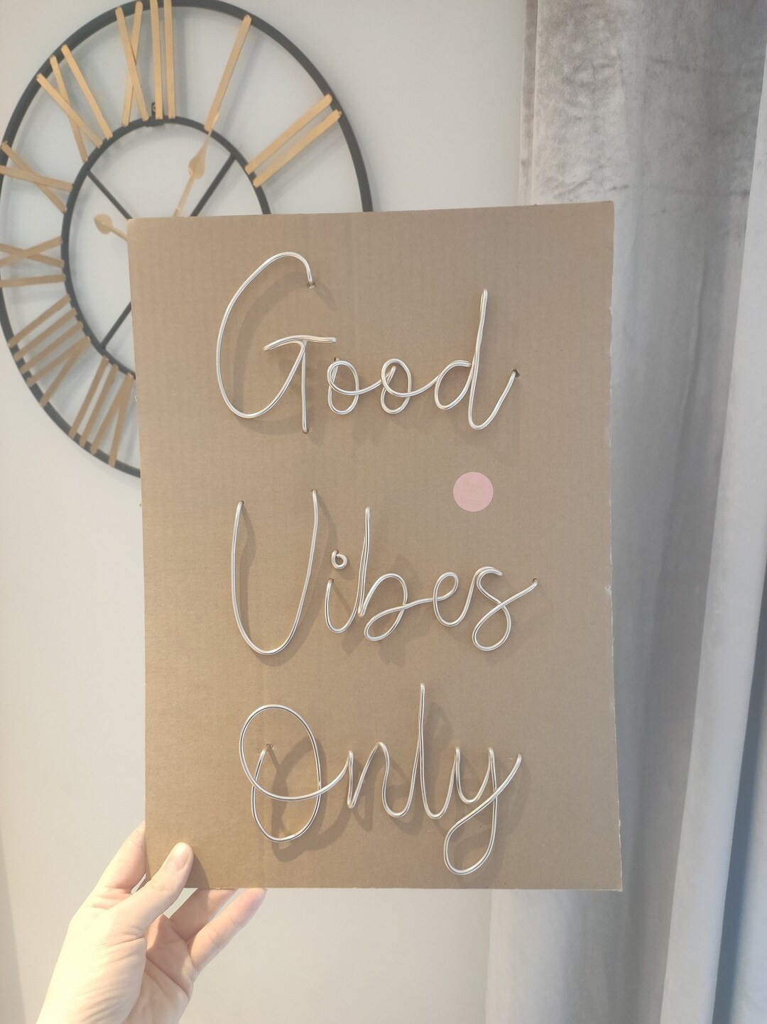 Good Vibes Only Wire Sign Etsy