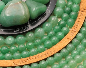 90 perles Aventurine Verte naturelle 4mm | 60 de 6mm | 46 de 8mm | 36 de 10mm | Perle pierre naturelle semi-précieuse ronde | Qualité AAA