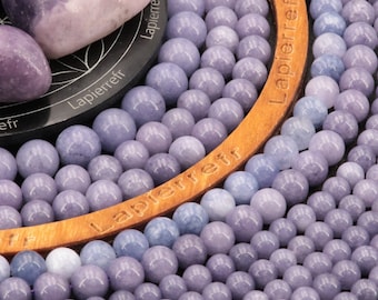 60 natuurlijke paarse Chalcedoon kralen 6 mm | 46 van 8 mm | 36 van 10 mm | Ronde halfedelsteen natuursteen kraal | AA+ kwaliteit