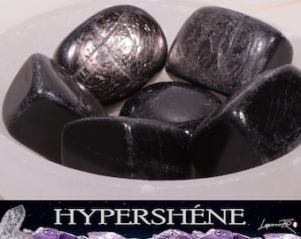 Pierre Hypersthène, Lot de 2 pierres roulées - Pierre Lithothérapie