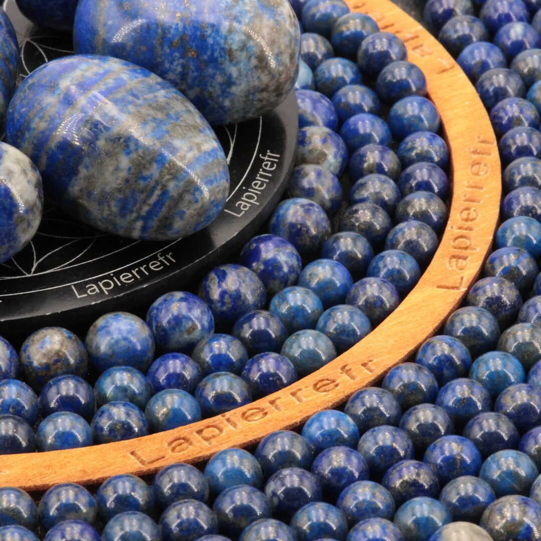 85 Perles Lapis Lazuli Naturel 4mm 58 De 6mm 44 De 8mm 36 De 10mm Perle 