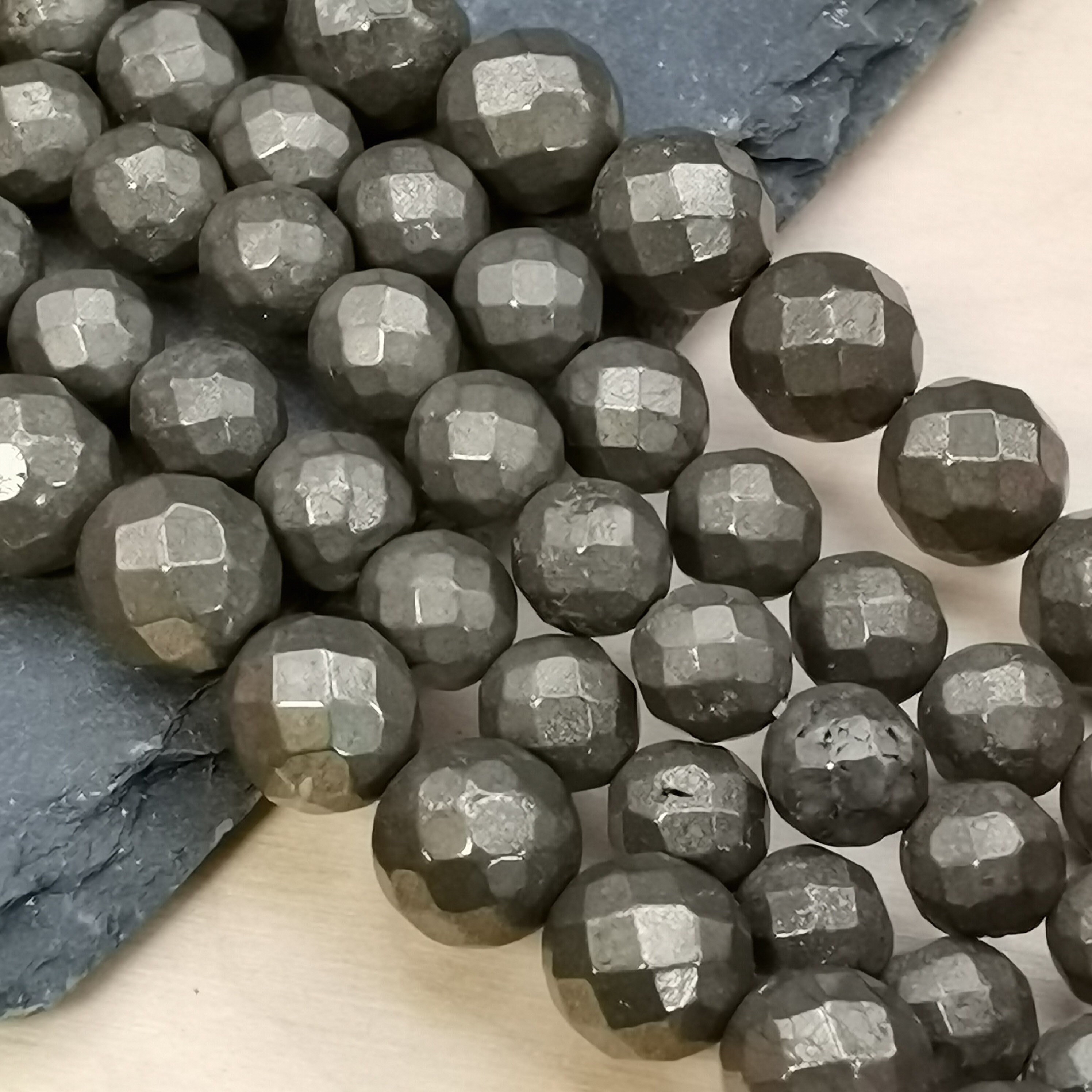 Perles Rondelles En Pyrite De Fer Naturel - Tailles 3 à 10 Mm, Facettées, Pour Création