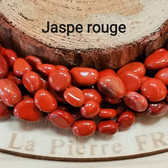 Lot De 30 Perles Rondes En Jaspe Naturel De 6mm - Pour Création De Bijoux
