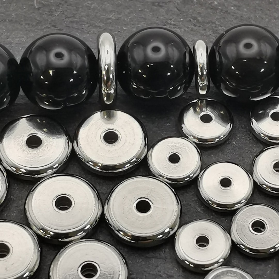 Lot De 200 Coupelles Acier Inoxydable 6mm - Intercalaires Filigranes Pour Bijoux - Réf. IN12.200