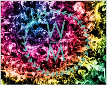 Rainbow smoke png for sublimation high resolution dpi download image