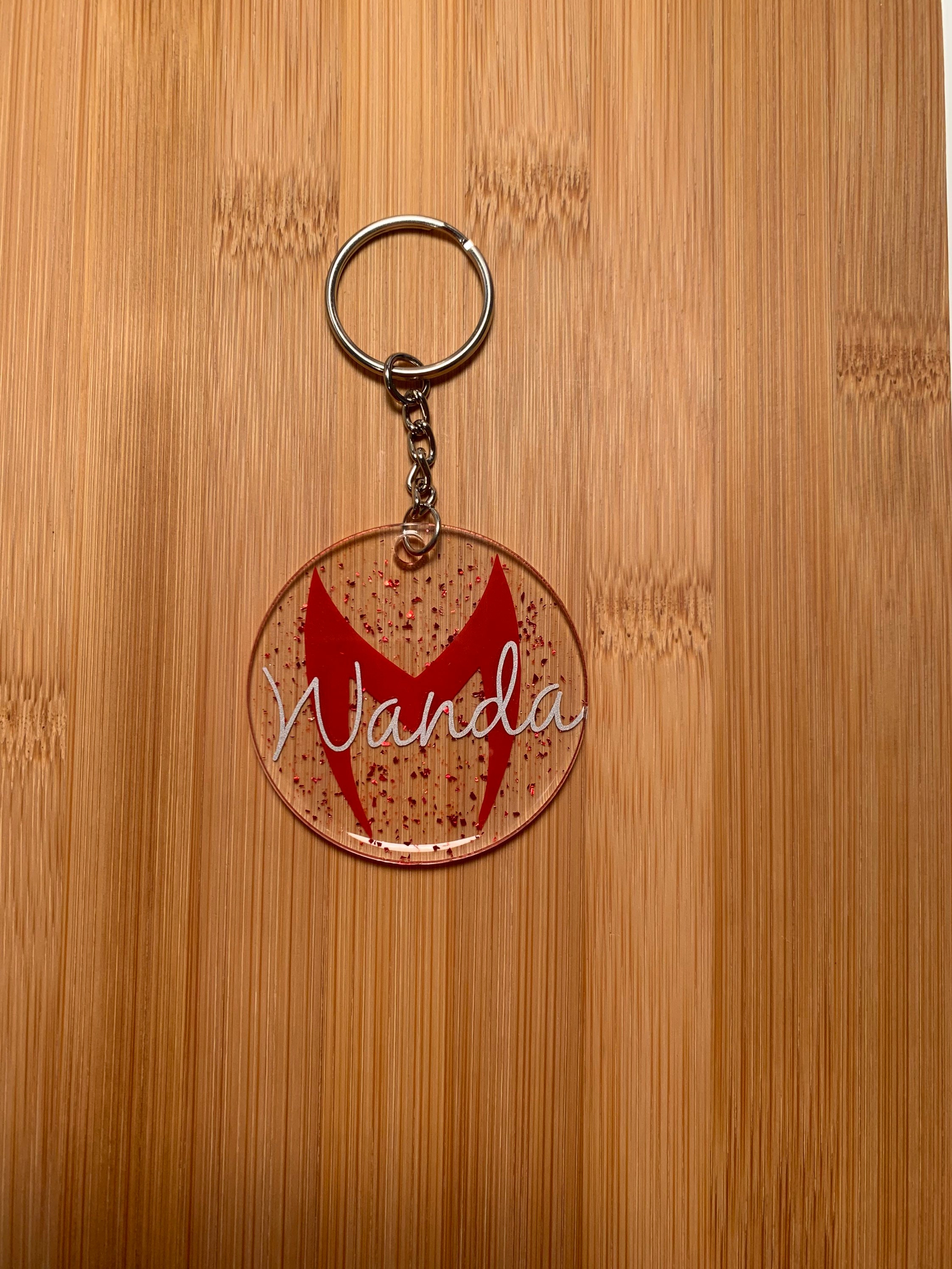 Keychains Scarlet Customized Scarlet Witch Wandavision Keychain - Etsy