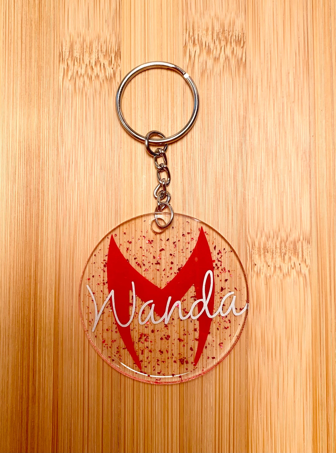 Keychains Scarlet Customized Scarlet Witch Wandavision Keychain - Etsy