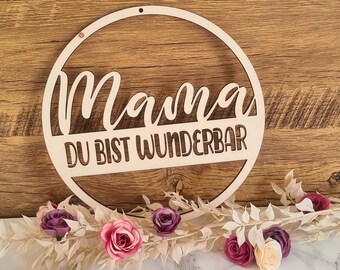 Mother's Day gift for mom | Wooden sign for mom, you are wonderful | Mother's Day wall decoration | Personalized mom decoration | Gift idea for mom