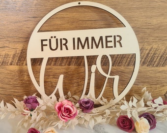 Personalized Valentine's Day gift | Anniversary gift for partner | Engraved plant decoration | Gift for him & her | Love decoration