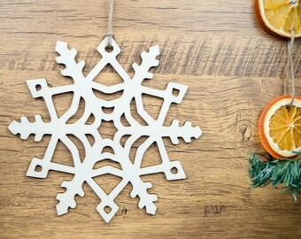 Christmas decoration wooden wall decoration | Snowflake wooden sign | Sustainable Christmas decoration | Winter decoration wood | Christmas gift idea