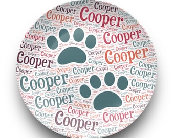 Personalized Dog Plate: Custom Pet Dining Plate