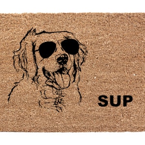 Noodever 3D Life Is Better With A Golden Retriever Doormat