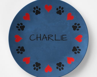 Custom Dog Plate, Personalized Pet Plate, Cat Plate, Cat Gift, Dog Plate, Dog Gift, Plate for Fussy Easters