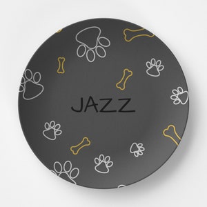 Custom Dog Plate, Personalized Pet Plate, Cat Plate, Cat Gift, Dog Plate, Dog Gift, Plate for Fussy Easters