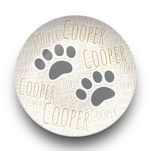 Personalized Pet Plate Custom Dog Plate, Personalized Pet Plate, Cat Plate, Cat Gift, Dog Plate for Fussy Easters Custom Pet Plate