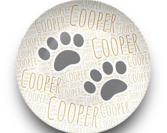 Personalized Pet Plate Custom Dog Plate, Personalized Pet Plate, Cat Plate, Cat Gift, Dog Plate for Fussy Easters Custom Pet Plate