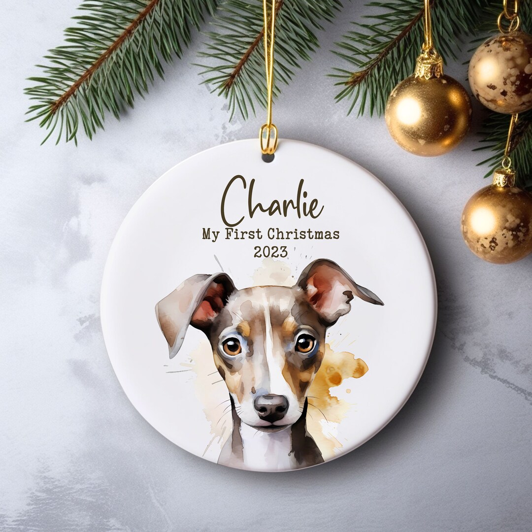 Italian Greyhound Ornament 2024 Italian Greyhound Christmas Ornament