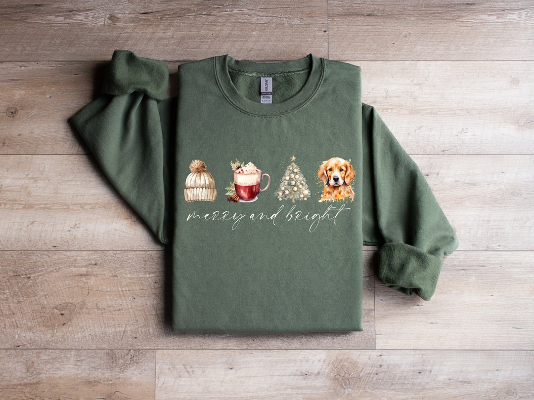 Golden Retriever Christmas Sweater Golden Retriever Sweatshirt Golden Retriever Gifts for Women