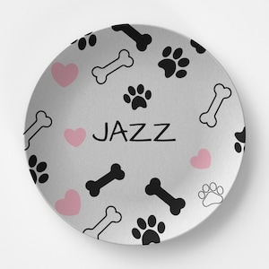 Custom Dog Plate, Personalized Pet Plate, Cat Plate, Cat Gift, Dog Plate, Dog Gift, Plate for Fussy Easters