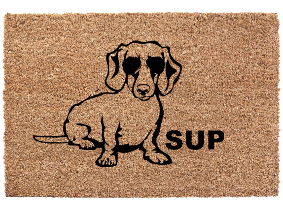 Dachshund Mat Dachshund door mat Sup Outdoor Mat Etsy