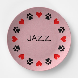 Custom Dog Plate, Personalized Pet Plate, Cat Plate, Cat Gift, Dog Plate, Dog Gift, Plate for Fussy Easters