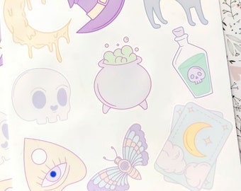 Witchcraft sticker sheet | Scrapbooking