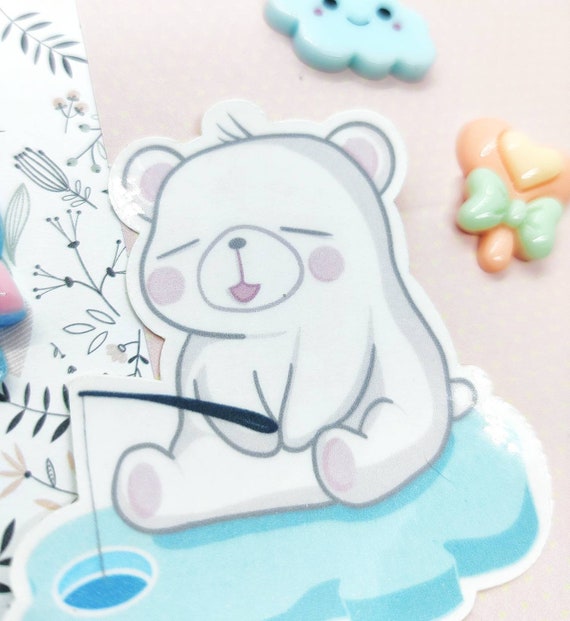 Polar Bear Sticker Waterproof Sticker Cute Sticker 