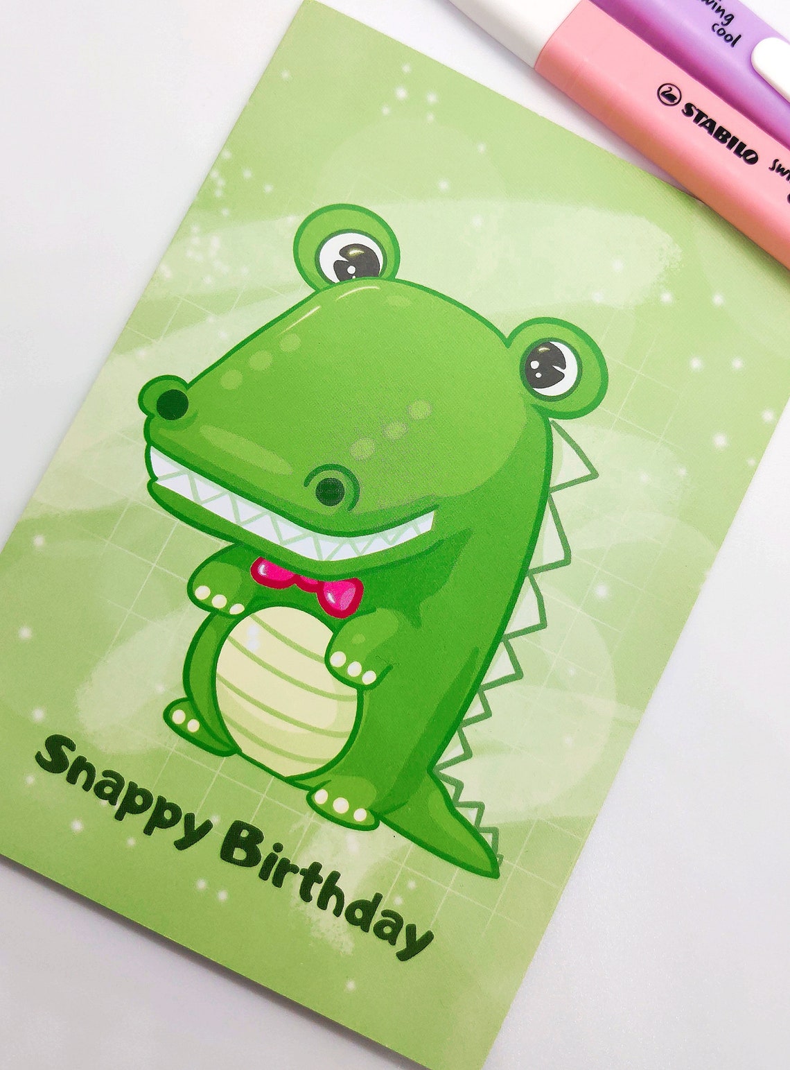 Snappy Card Snappy Birthday | Birthday Card | Cute Crocodile Card | Gifts | - Etsy