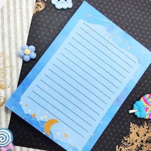 Galaxy Watercolor Notepad A6 | Cute Stationery | Memo pad