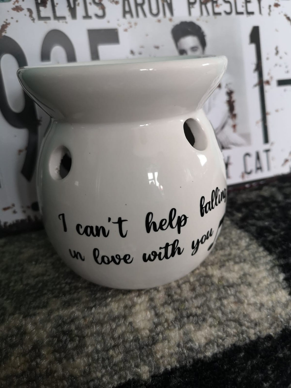 Personalised wax burner and melts Etsy