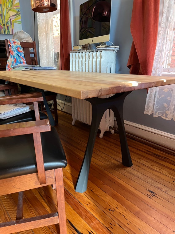 New Butcher Block Dining Table Top Custom Made With Sustainably Sourced Wood. Dining Table Modern Industrial Dupe 7 Etsy